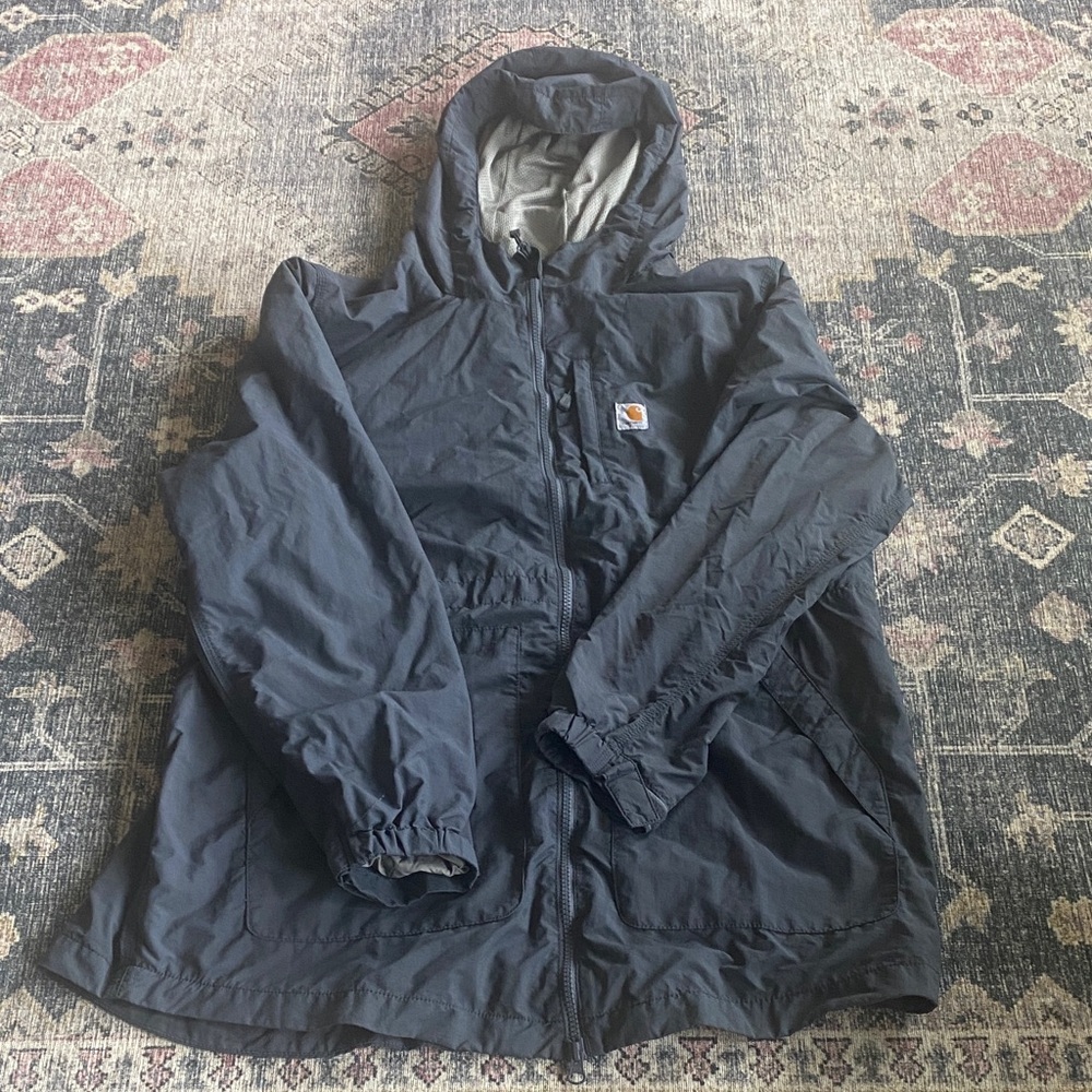 Carhartt Women's Navy Hooded Lightweight Jacket
